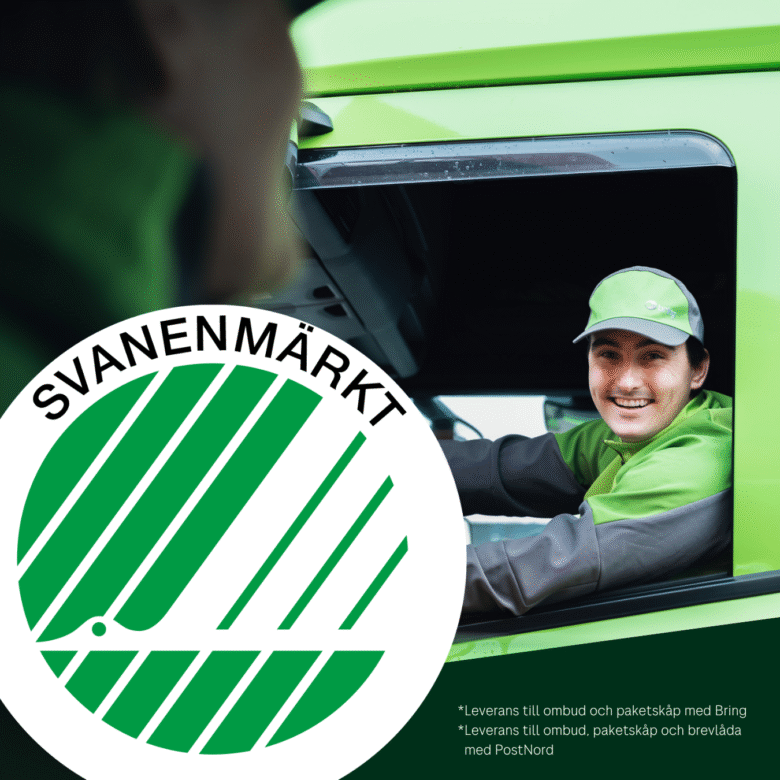 Skicka svanenmärkt med Shelfless