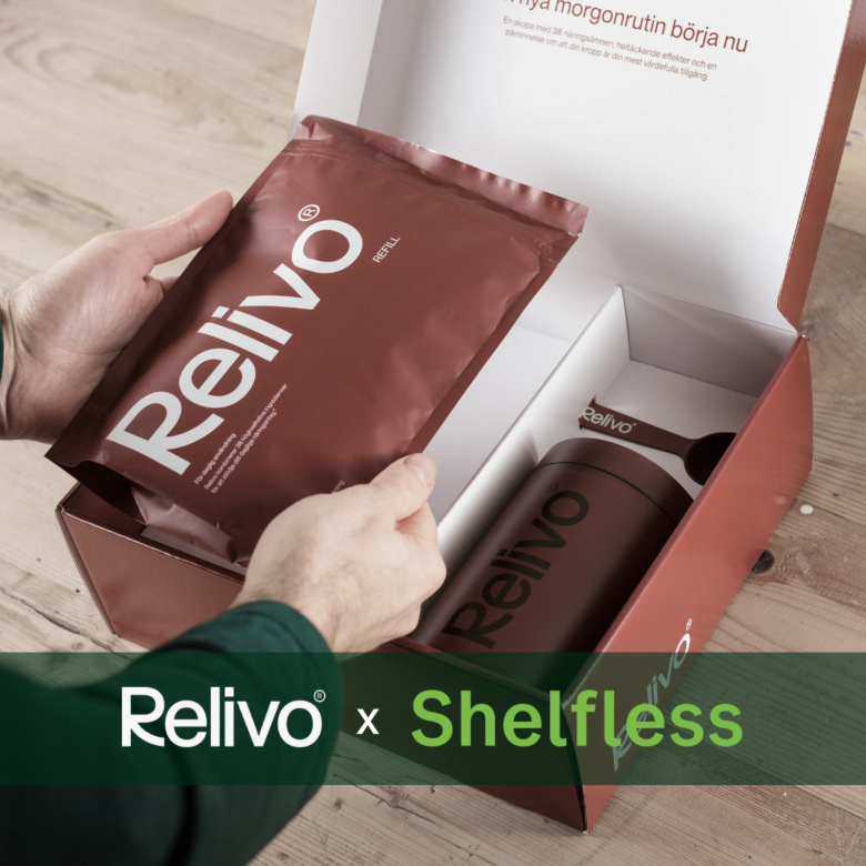 Relivo outsourcar logistiken och väljer Shelfless